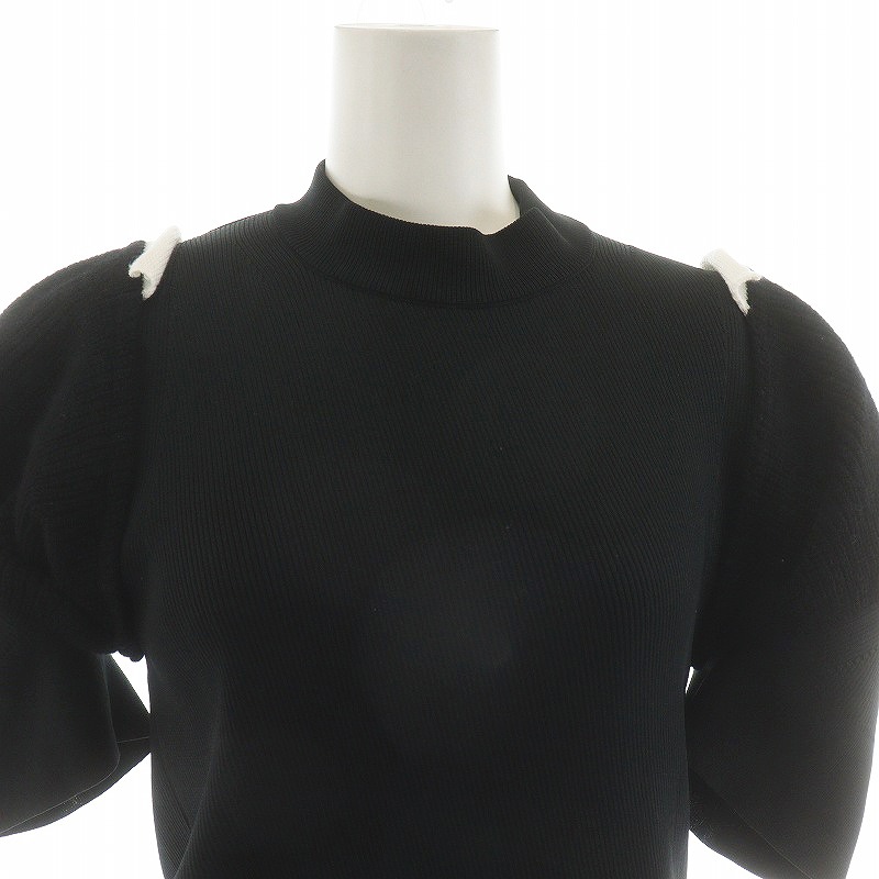 サカイ sacai 23AW Knit Pullover ニット カットソー 半袖 1 S 黒