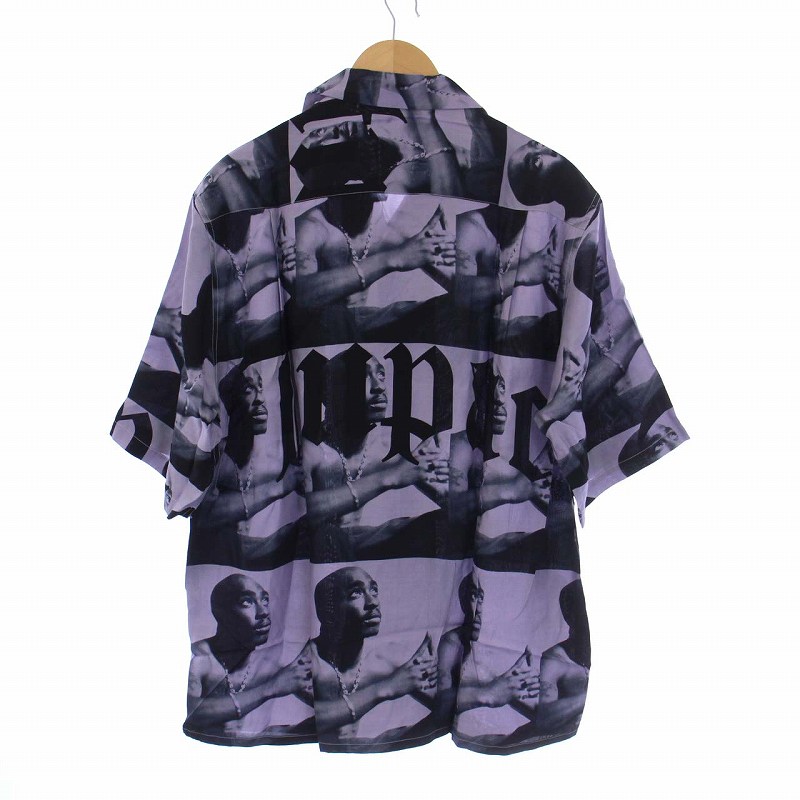 ワコマリア　WACKO MARIA 2PAC アロハ　シャツ　Lサイズ　パープル ワコマリア WACKO MARIA 2PAC アロハ シャツ Lサイズ パープル