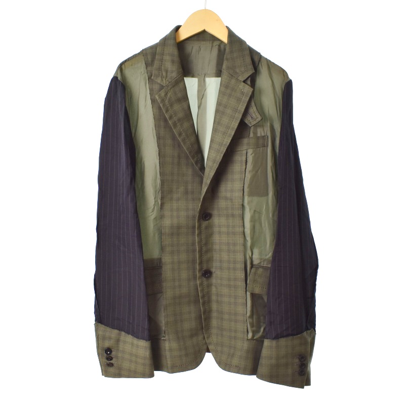 サカイ sacai サカイ sacai 20SS グレンチェック ドッキング  