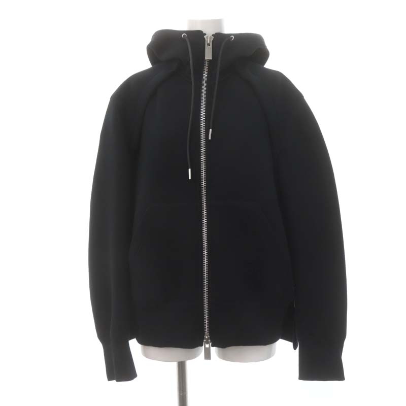 サカイ sacai 23AW 2WAY スポンジスウェット フーディー パーカー 