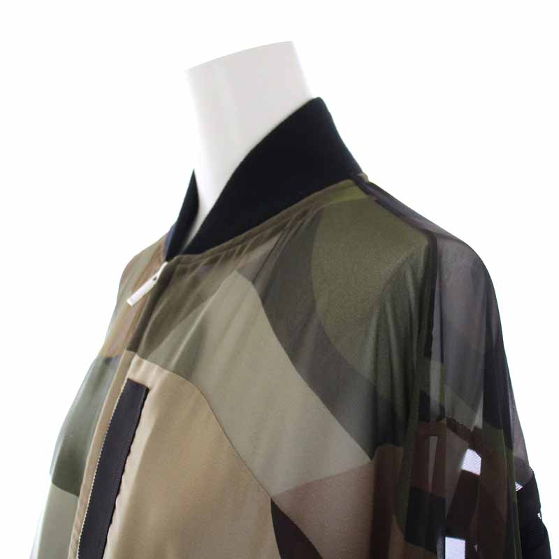 sacai x kaws カモフラージュ シアー ブルゾン sacai x KAWSの “着るアート” 、マルチカラー＆カモフラの