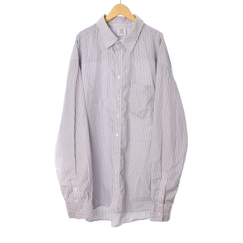 ヴェトモン ベトモン VETEMENTS 18SS シャツ 長袖 ストライプ オーバー 
