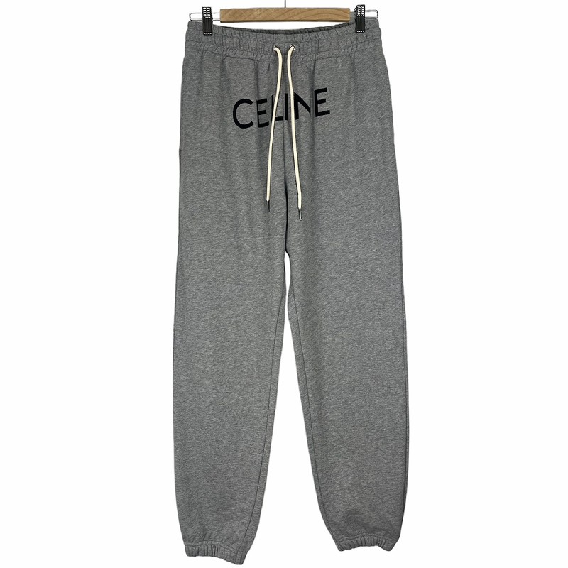 未使用品 セリーヌ CELINE ロゴ プリント スウェットパンツ SWEAT 