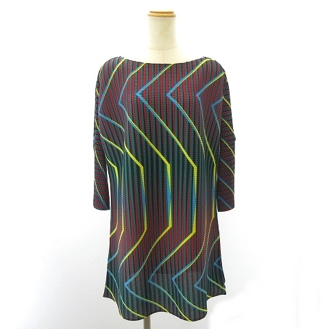 ISSEY MIYAKE - 美品 16AW 横プリーツ チュニック カットソー IM64FT652 2 約M イッセイミヤケ ISSEY MIYAKE 美品 16AW 横プリーツ チュニック