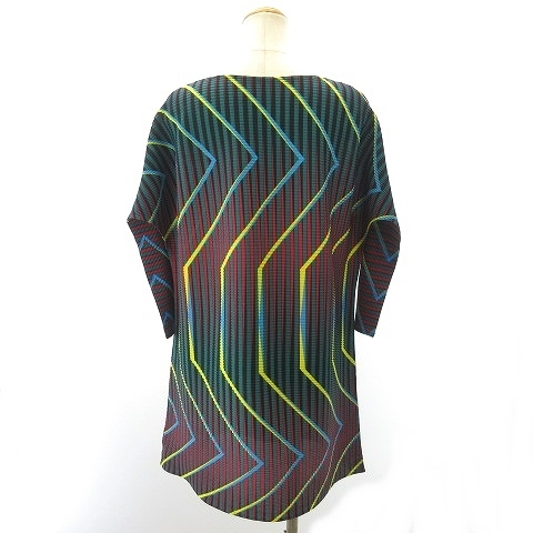 合馬公式アカウント2 極美品*イッセイミヤケ カットソー チュニック ◇◇ISSEY MIYAKE イッセイミヤケ カットソー チュニック M