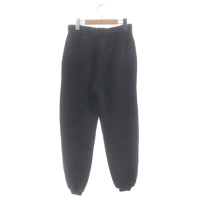 alexander wang ジョガーパンツ ブラックダークグレー アレキサンダーワン ALEXANDER WANG ロゴプリントスウェットパンツ