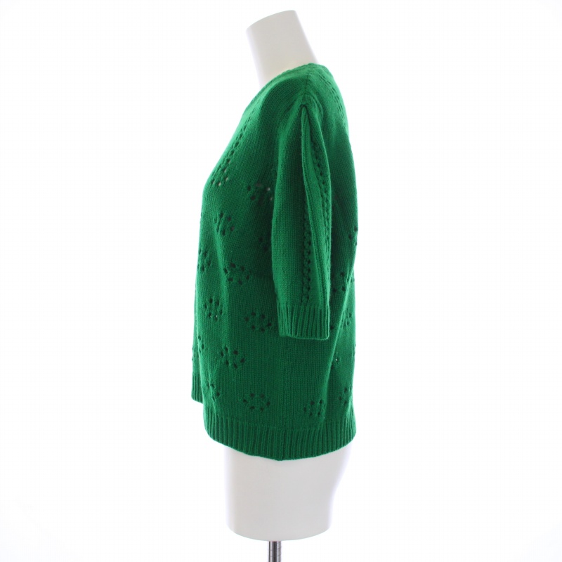 ミュウミュウ miumiu ニット セーター 半袖 クルーネック カシミヤ