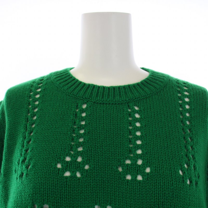 ミュウミュウ miumiu ニット セーター 半袖 クルーネック カシミヤ