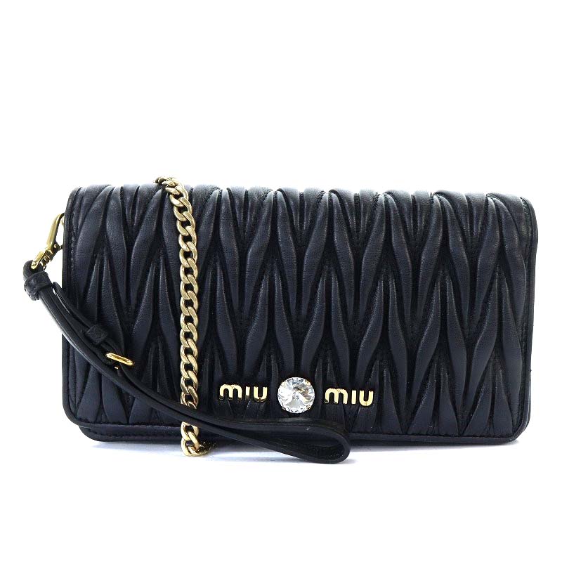 ミュウミュウ miumiu マテラッセ ショルダーバッグ ポシェット 