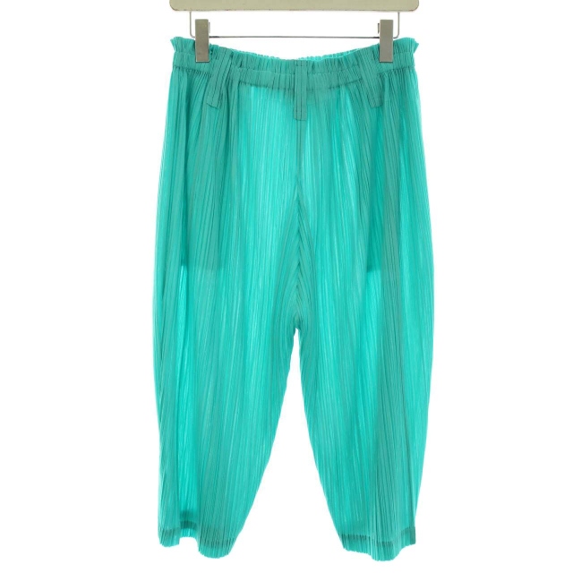 プリーツプリーズ 水色 パンツ pleats please 煤け