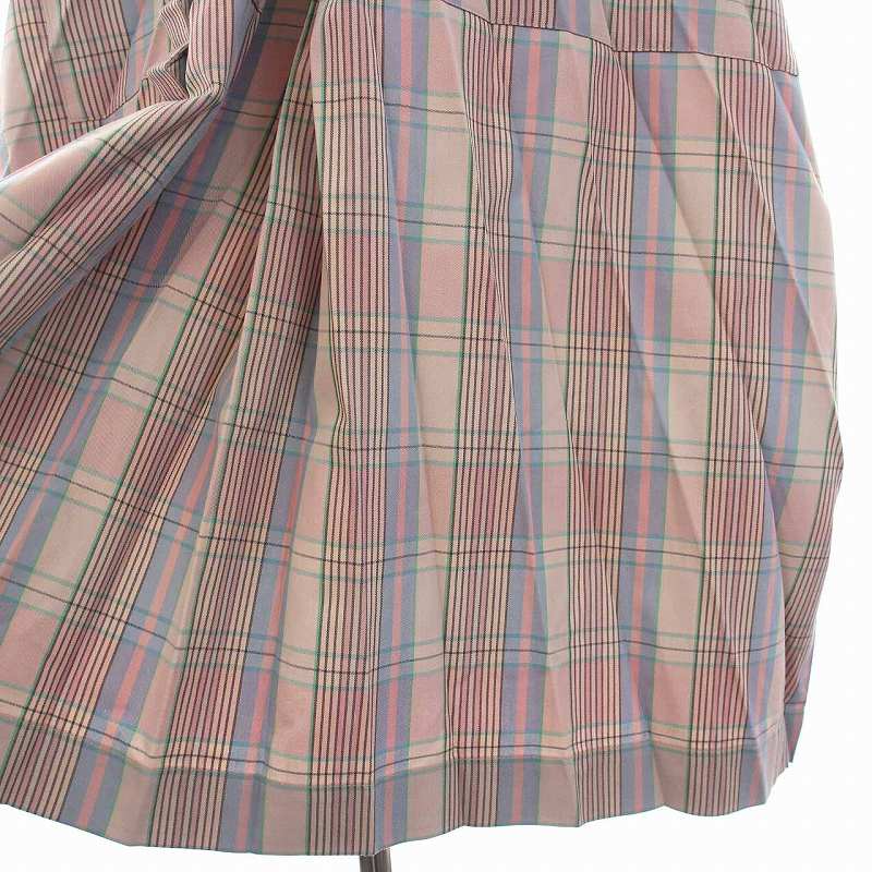 ミーイッセイミヤケ me ISSEY MIYAKE 22AW チェック プリーツ スカート 