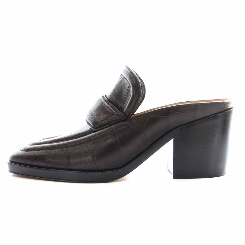 BOTTEGA VENETA｜クロコ ヒール ミュール ボッテガヴェネタ
