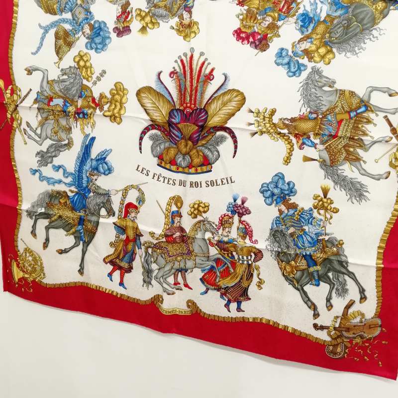 エルメス HERMES カレ90 LES FETES DU ROI SOLEIL 太陽王の祝典