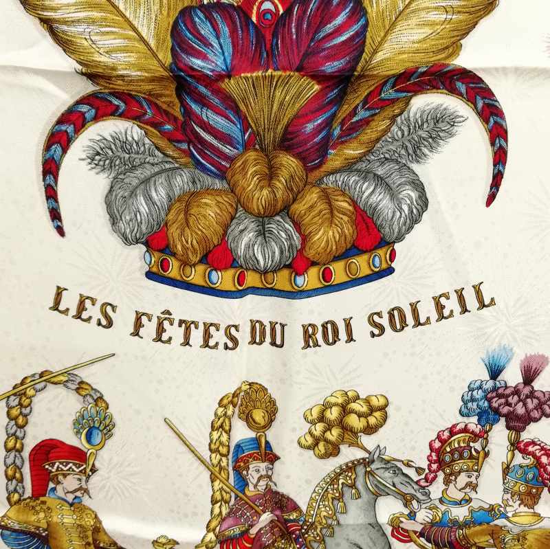 HERMES/エルメス カレ90 太陽王の祝典 スカーフ g_060 エルメス