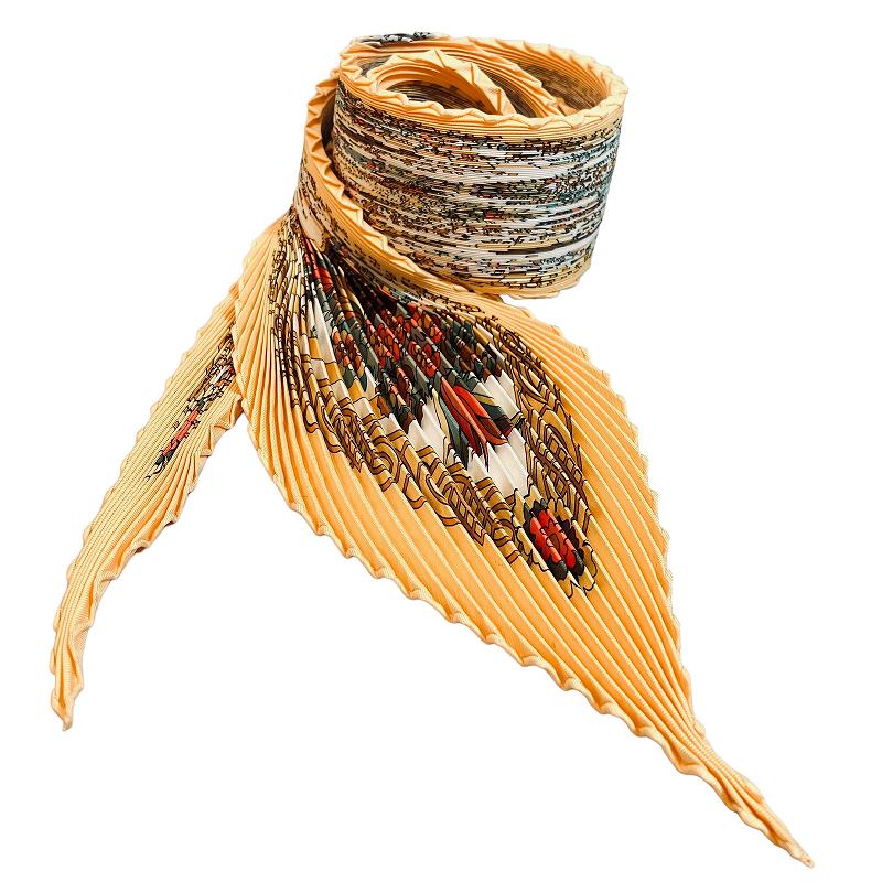 エルメス プリーツスカーフ カレ90 未使用品