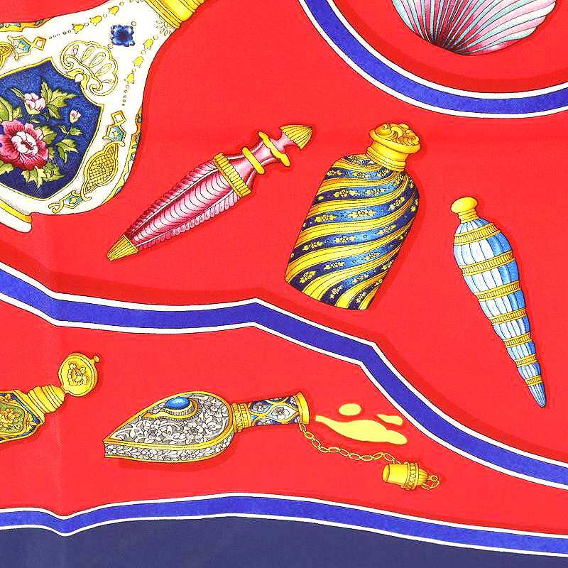 HERMES/エルメス カレ90 香水瓶 スカーフ j_032 エルメス HERMES