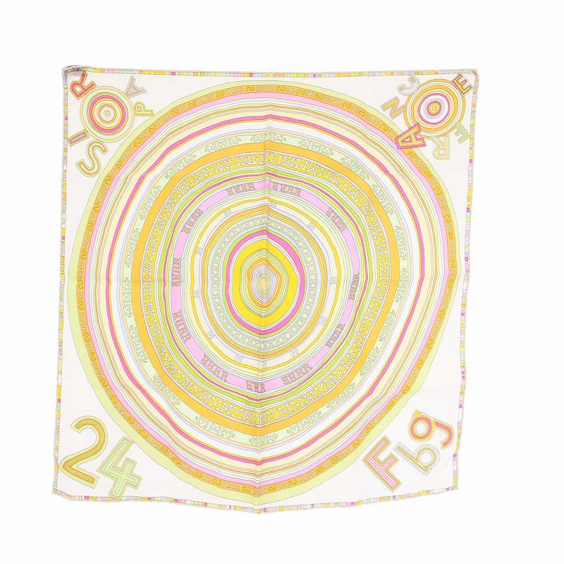 エルメス HERMES カレ40 FRANCE PARIS FBG 24 スカーフ シルク100  