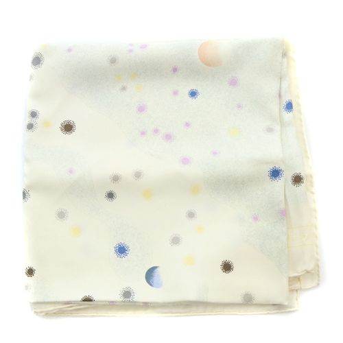 エルメス カレ90 大判 スカーフ LAVOIE LACTEE 天の川 シルク100