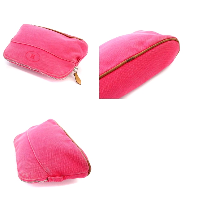 kate エルメス ボリードポーチ20 ピンク HERMES（エルメス） ボリード20 ポーチ ピンク キャンバス レディース