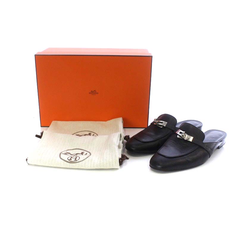 エルメス HERMES ミュール オズ Mules Oz ケリーバックル