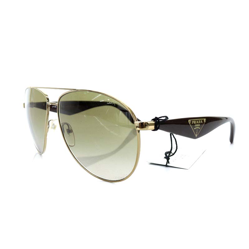 プラダ PRADA サングラス ティアドロップ 三角ロゴプレート 度なし 60