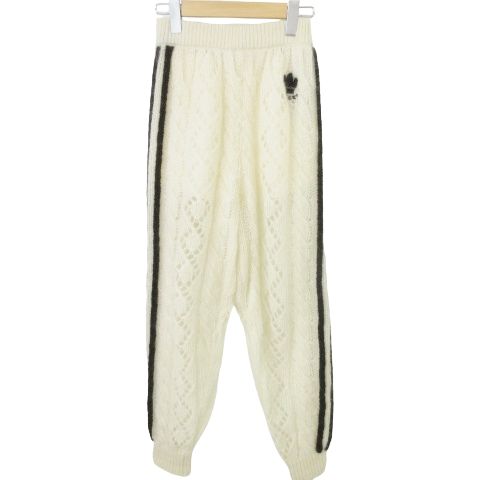 グッチ GUCCI ×アディダス 美品 22AW モヘア ニット パンツ XXS