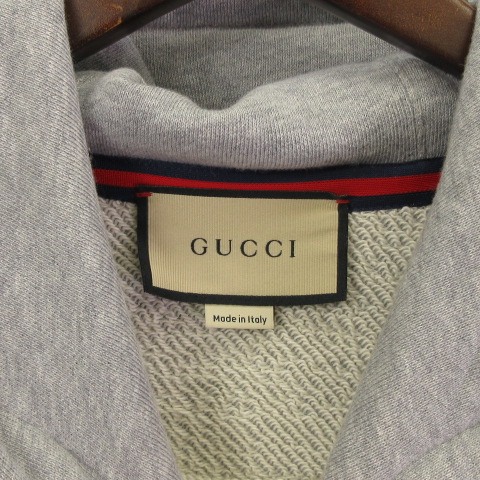 グッチ GUCCI 美品 24SS 756649 コットンジャージー フーデッド 