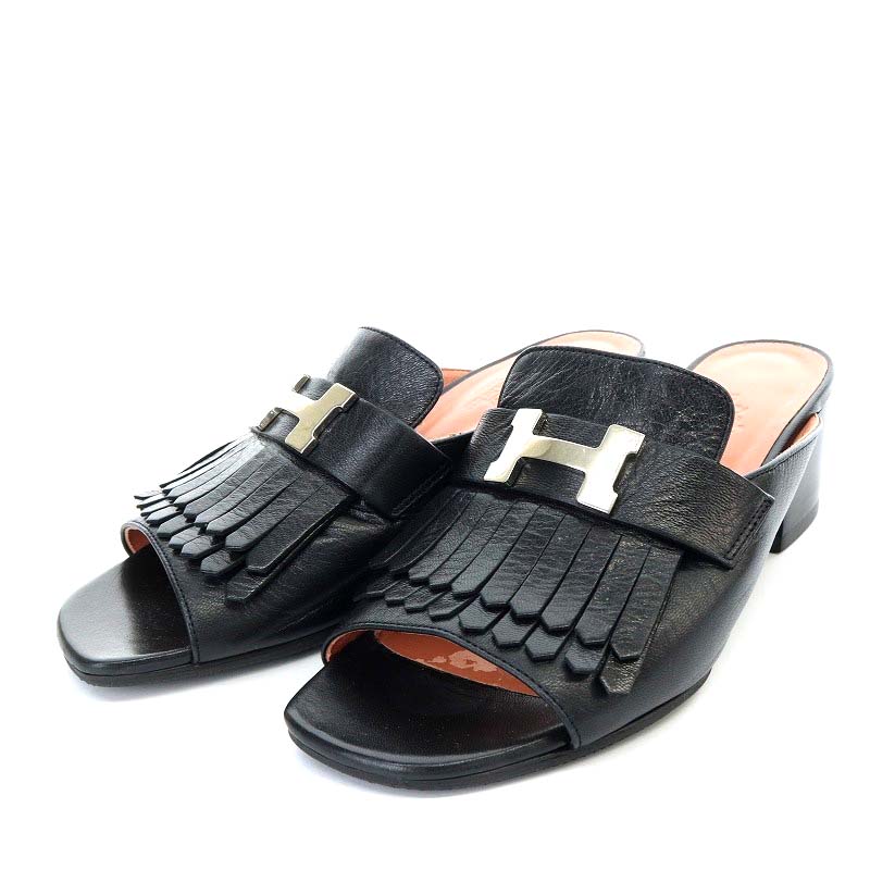 HERMES エルメス リーフデザイン アンクルストラップ トング