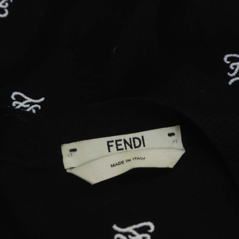 フェンディ FENDI FF Karligraphy メッシュ切替え カーディガン