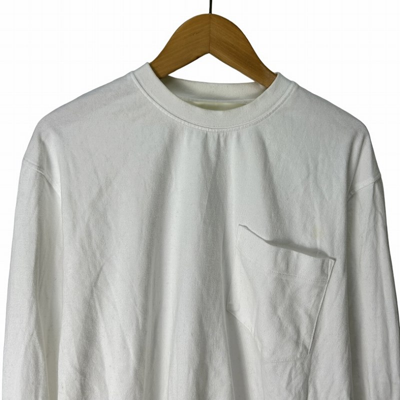 シンゾーン Shinzone Tシャツ トップス 長袖 白 ホワイト 胸