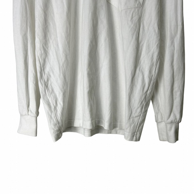 シンゾーン Shinzone Tシャツ トップス 長袖 白 ホワイト 胸