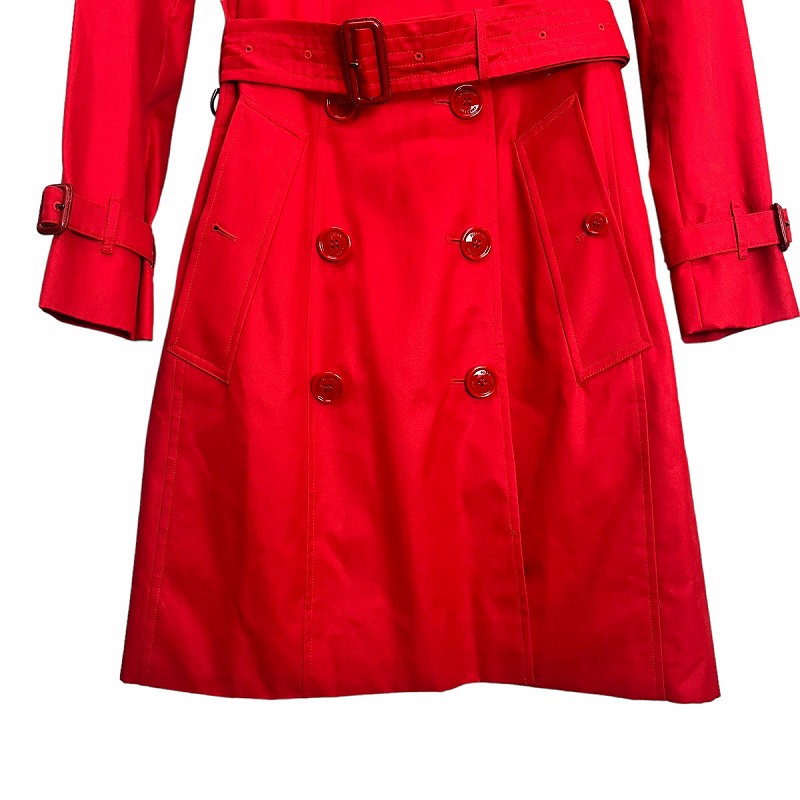 バーバリー BURBERRY トレンチコート 36 赤 レッド BAFORDOO72TRA □ST