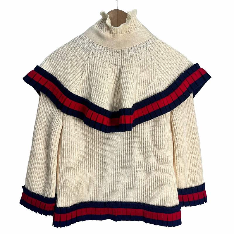 GUCCI グッチ GGウールニットカーディガン 美品 GG インターシャ ウール カーディガン ・グレー | GUCCI公式