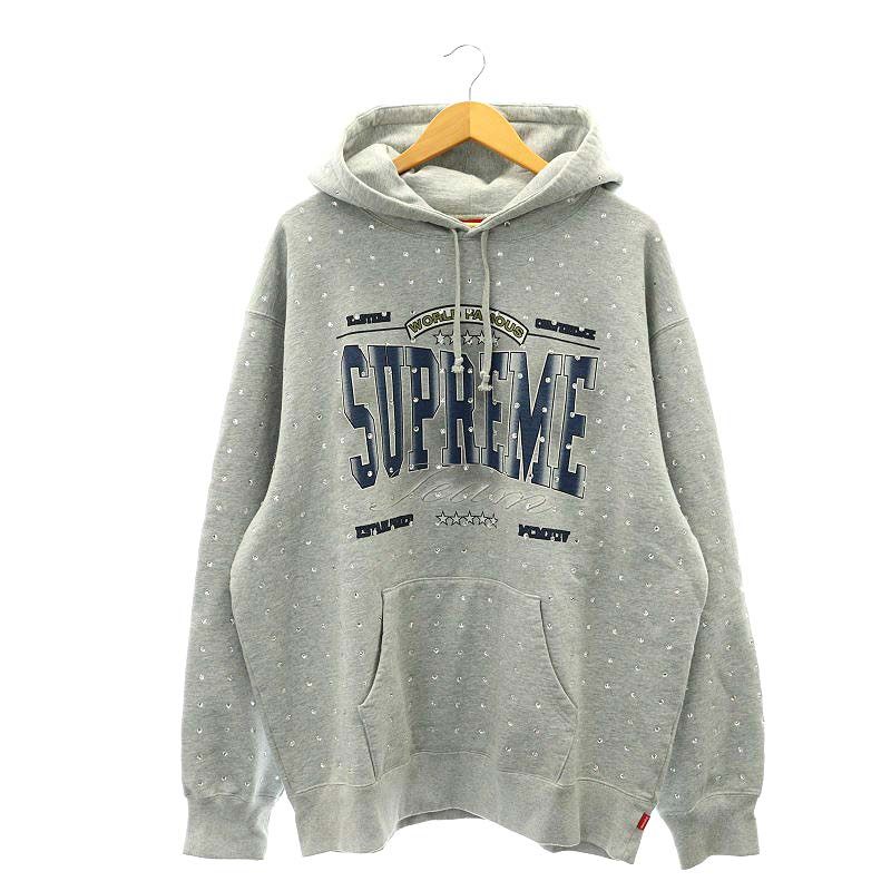 シュプリーム SUPREME Rhinestone Hooded Sweatshirt パーカー  