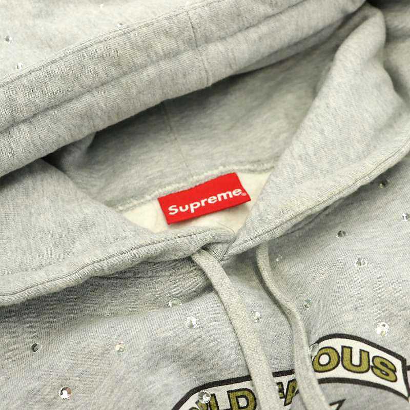 シュプリーム SUPREME Rhinestone Hooded Sweatshirt パーカー