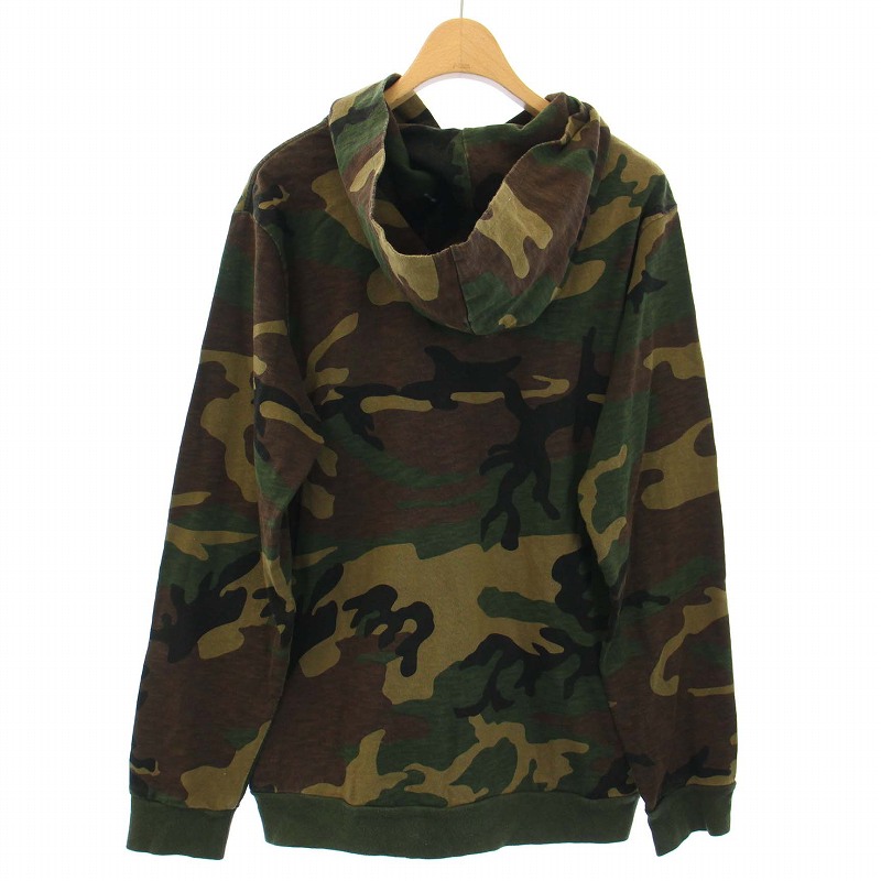 シュプリーム SUPREME 14SS Athletic Hooded L/S Tee ウッドランドカモ 