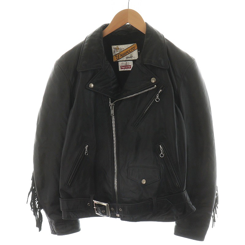 Supreme×Schott 革ジャンフリンジ