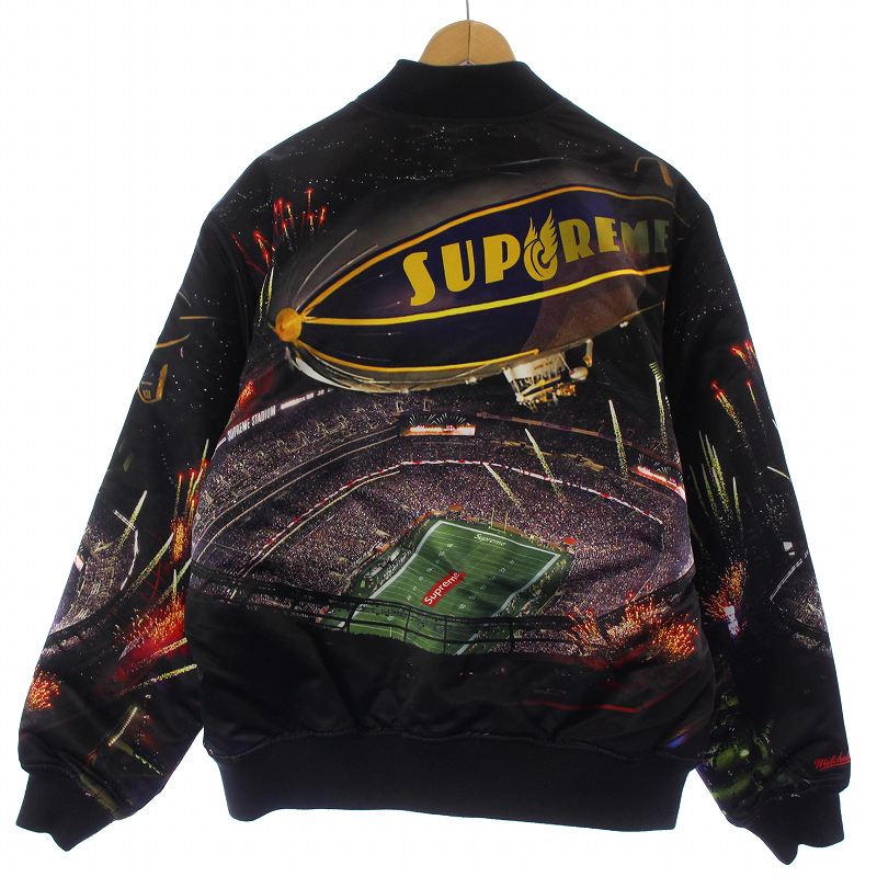 シュプリーム SUPREME Mitchell Ness StadiumSatinjacket スタジアム 