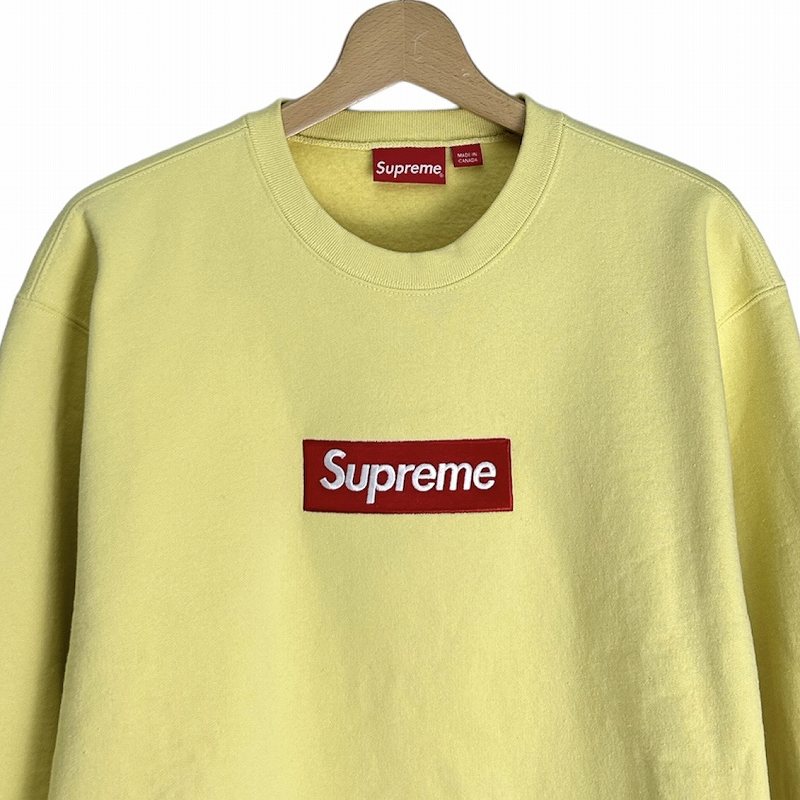 シュプリーム SUPREME ボックスロゴ トレーナー スウェット M 黄色 