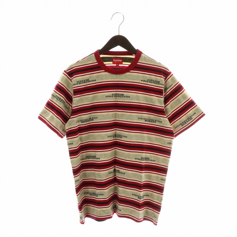 シュプリーム SUPREME 18AW HQ Stripe S/S Top Tシャツ カットソー 