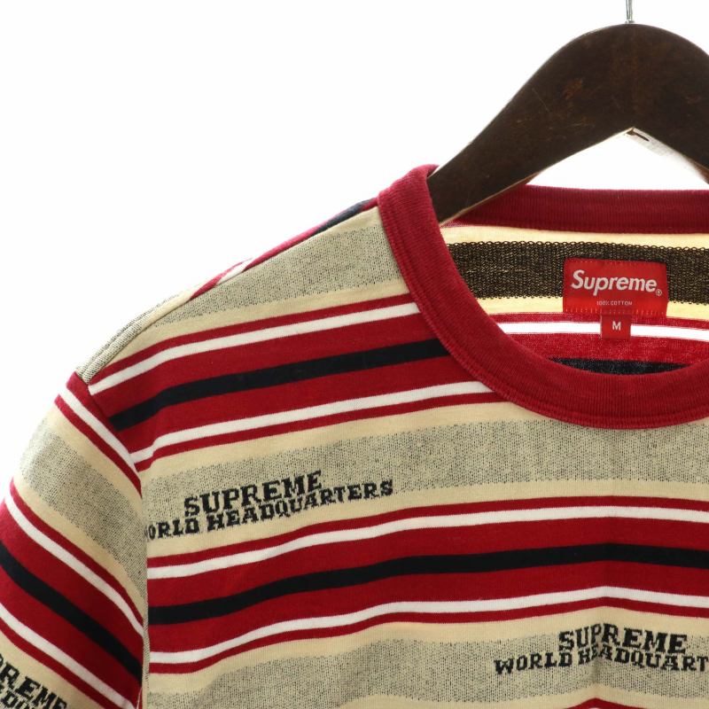 シュプリーム SUPREME 18AW HQ Stripe S/S Top Tシャツ カットソー 