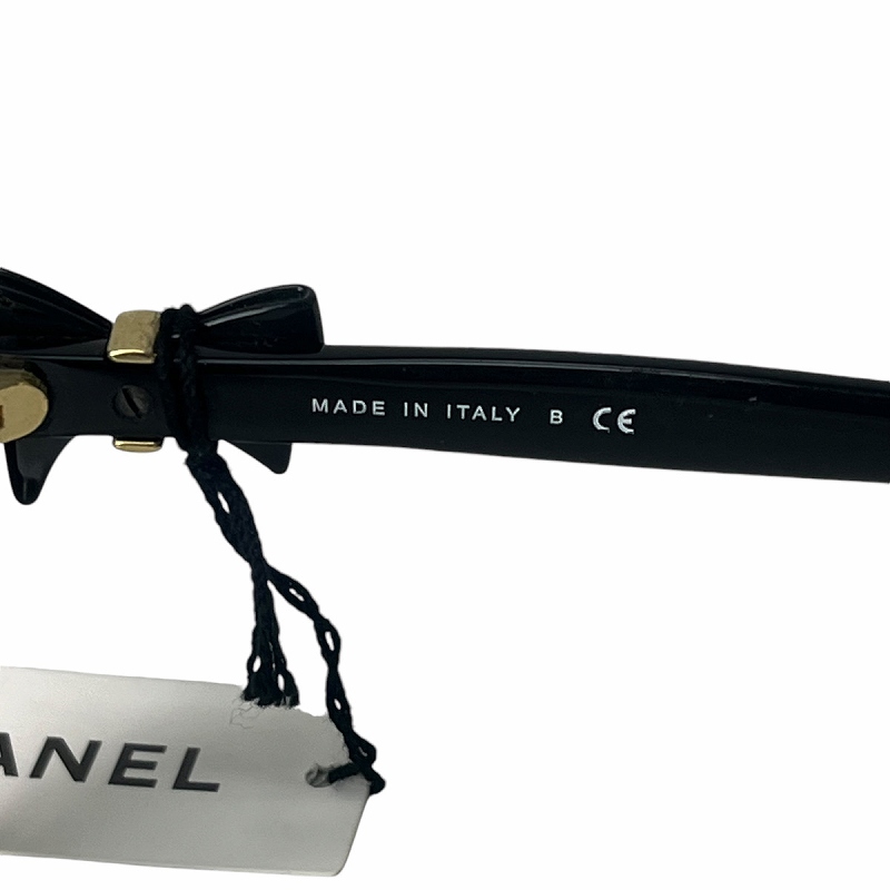 シャネル CHANEL SUN GLASSES サングラス ココマーク リボン 黒