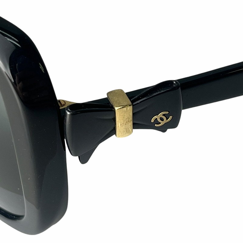 シャネル CHANEL SUN GLASSES サングラス ココマーク リボン 黒