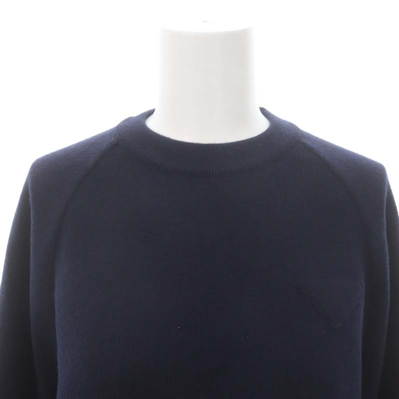 プラダ PRADA トライアングルロゴ カシミヤ クロップドニット