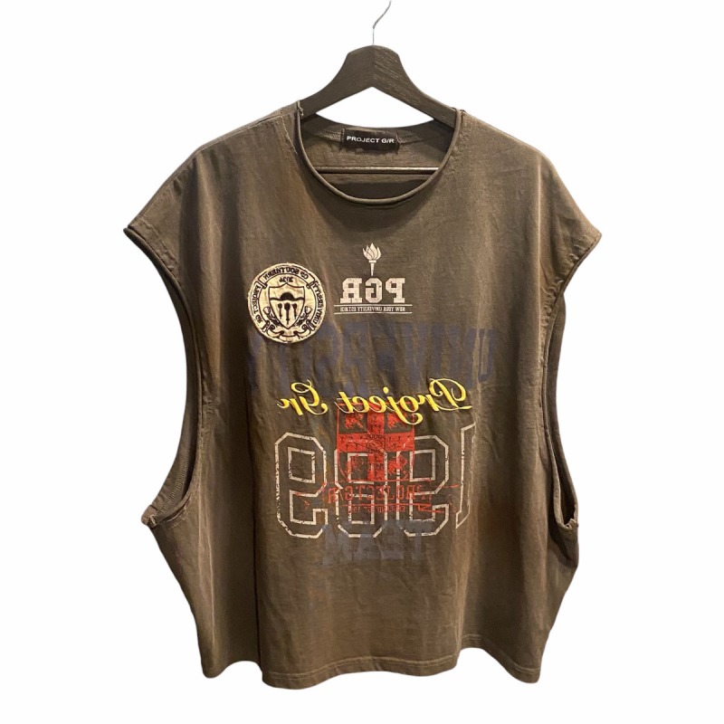 PROJECT G/R プロジェクト ジーアール 24AW SLEEVELESS T-SHIRT 