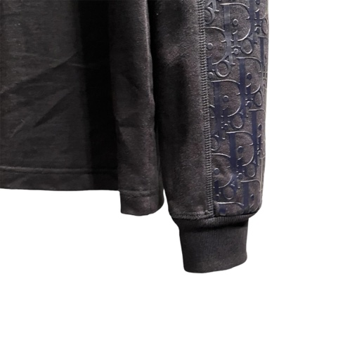 ディオールスウェットシャツサイドテープオブリーク黒