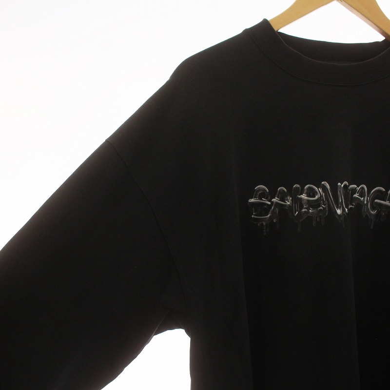 バレンシアガ BALENCIAGA 21年製 SLIME LOGO OVERSIZED LS TEE Tシャツ 