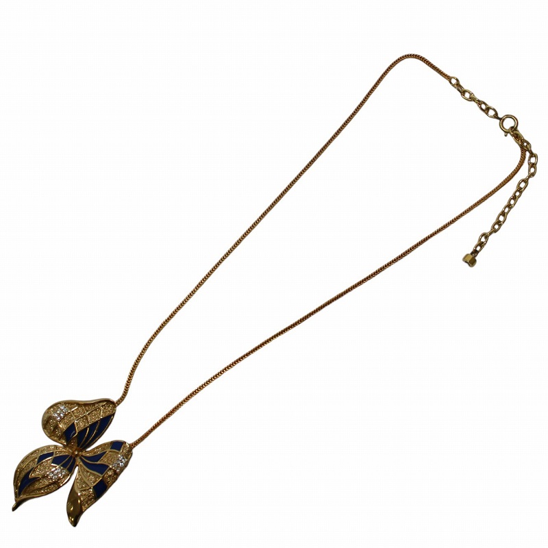 バレンシアガ BALENCIAGA ネックレス ペンダント チェーン 花 フラワー 