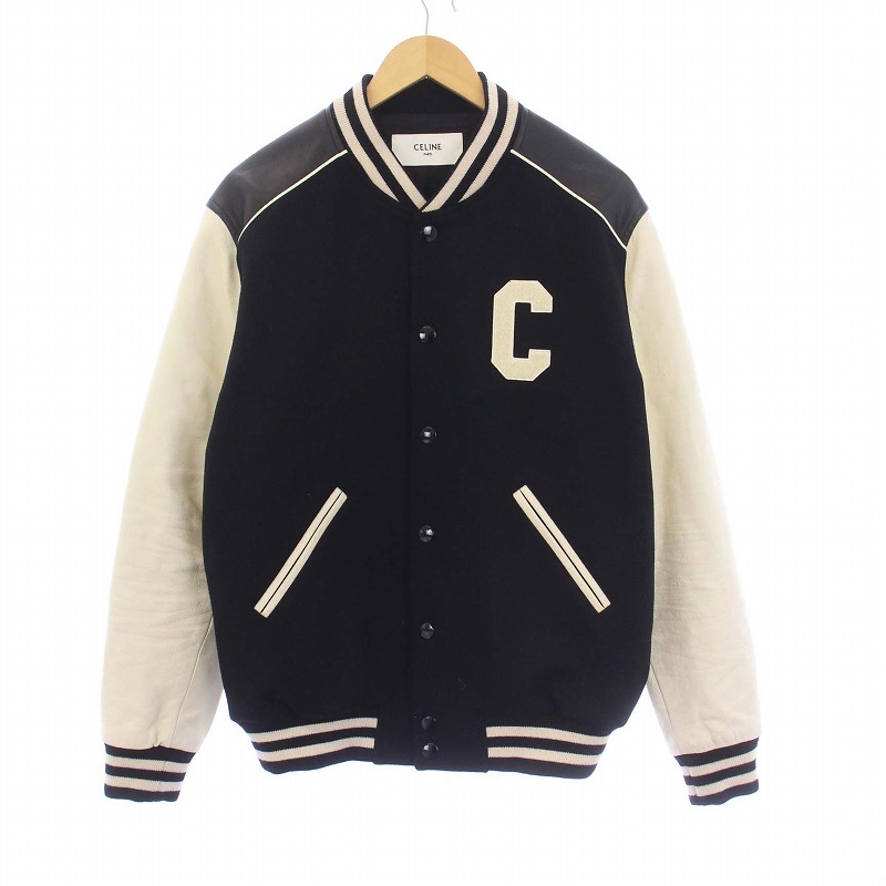 セリーヌ CELINE クラシック テディジャケット スタジャン ブルゾン