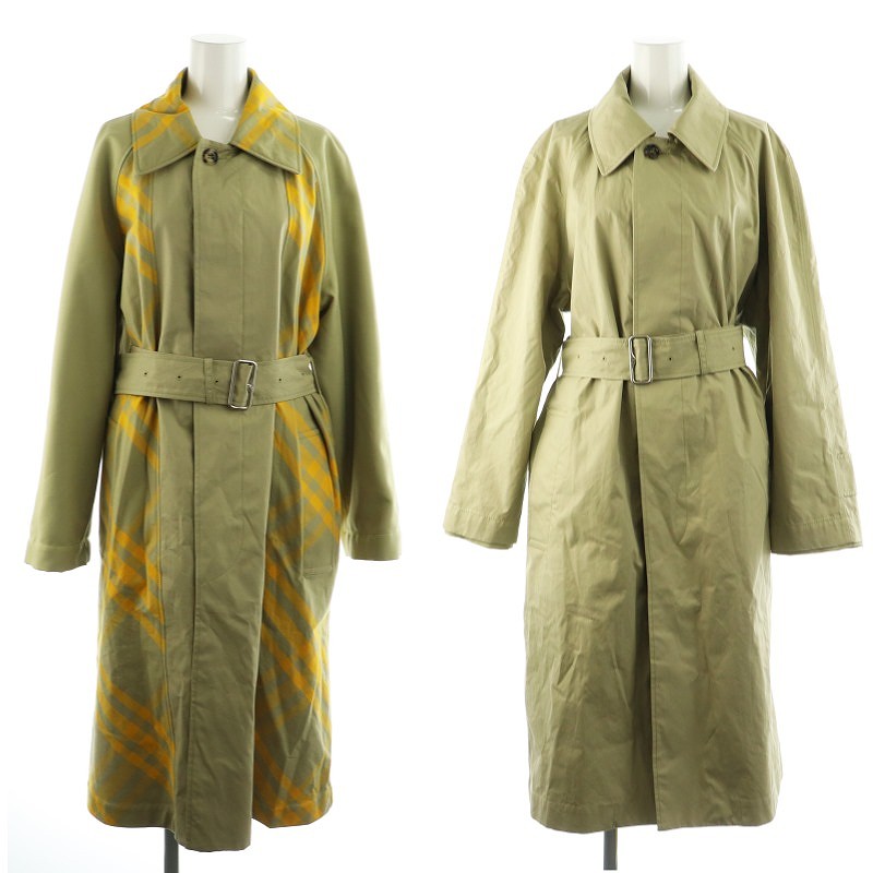 BURBERRY チェック柄 ロングコート 38
